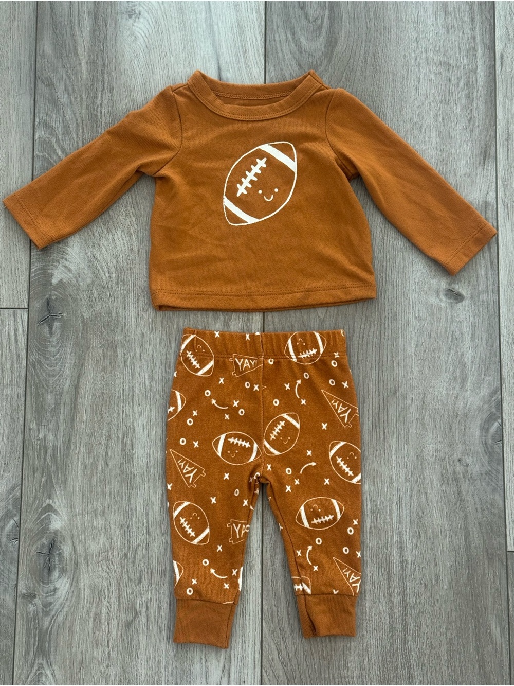 Cat & Jack Infant Football Knit Top and Pants Set